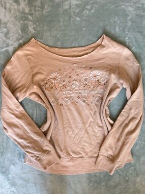 Volcom floral off the shoulder sweater